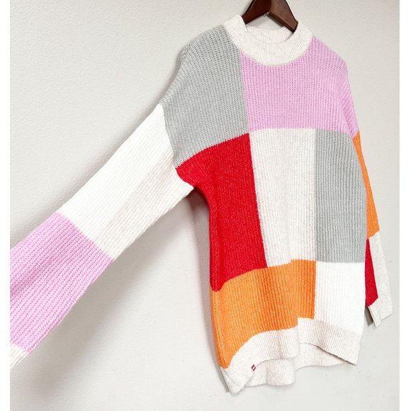 NEW LEGO x Target Colorblock Wool Blend Sweater M Longline Colorful Limited Rare - Picture 5 of 16